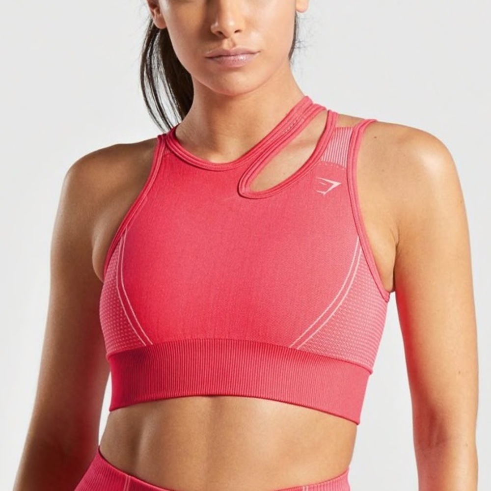 Gymshark pink ultra seamless sports bra